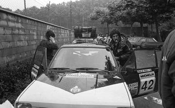 Joan Maria Trius – Vicky Masana (Ford Fiesta 1300-S). Rallye Girona 1981 (Foto: José Luis Cortijos)